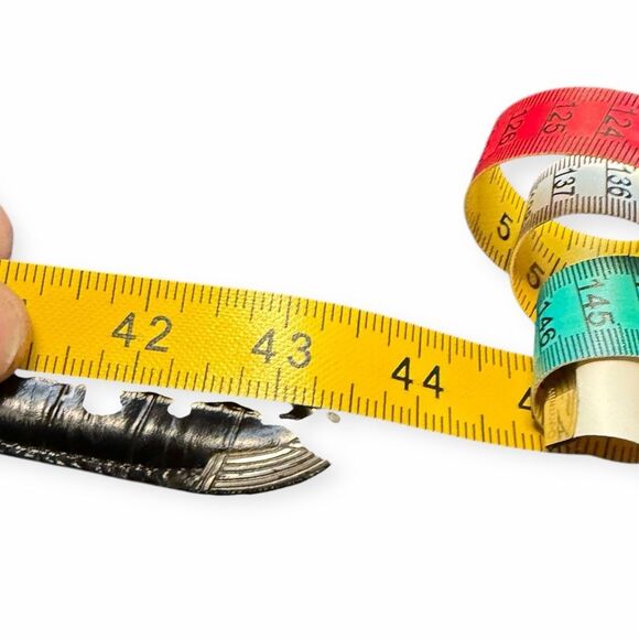 MARTIN DINGMAN Men’s Black Alligator Grain Leather Belt Size 36 (90 cm) - Picture 7 of 7